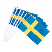 Sverigeflaggor 6-pack 