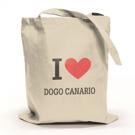 I Love Dogo Canario Tygpåse