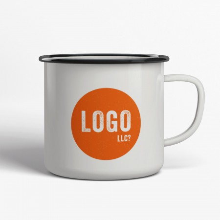 Din egen logotyp (48-pack) Emaljmugg