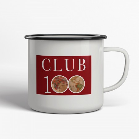 CLUB100 Emaljmugg